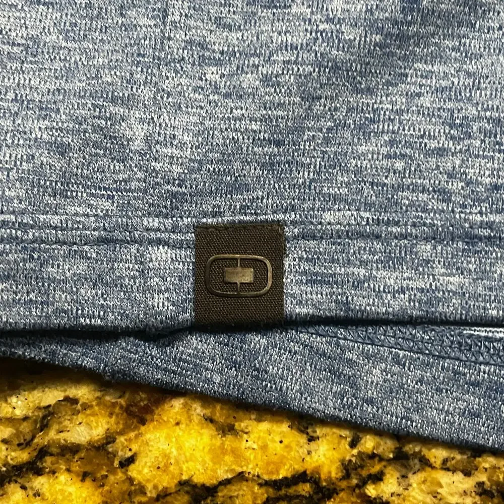 LinkedIn Employee Men 2XL Quarter Zip Pullover Blue‎ Corporate Tech Workwear